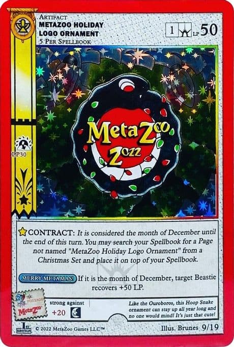 MetaZoo Holiday Logo Ornament (First Edition)