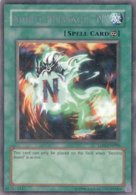 Spirit Message "N"