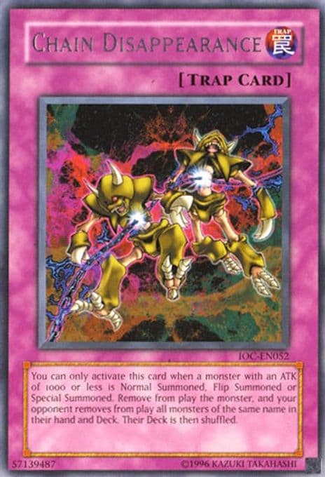 Chain Disappearance