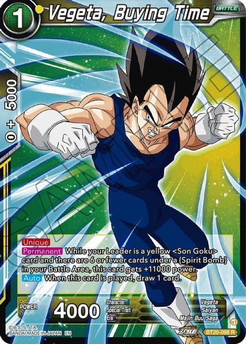 Vegeta, Buying Time