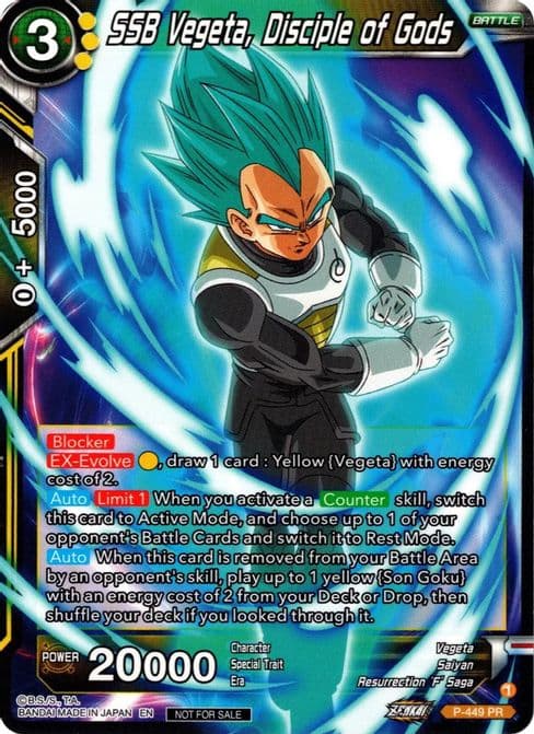 SSB Vegeta, Disciple of Gods (Zenkai Series Tournament Pack Vol.2)
