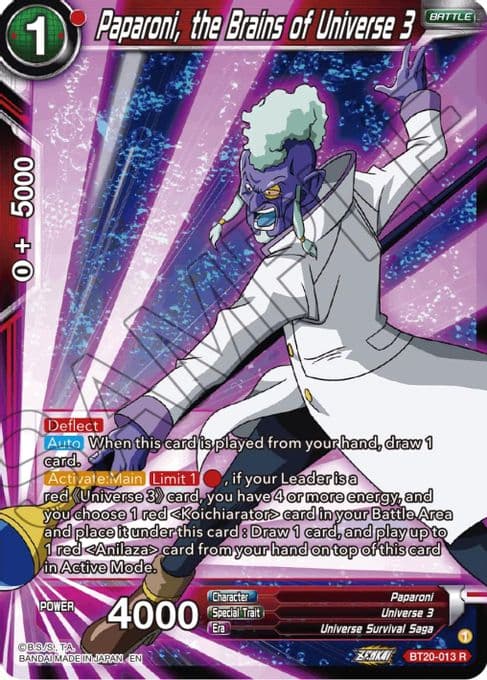 Paparoni, the Brains of Universe 3