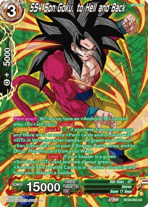SS4 Son Goku, to Hell and Back (Silver Foil)