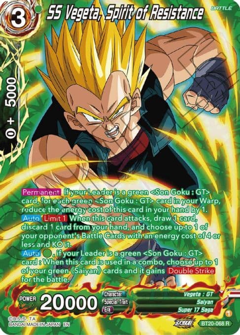 SS Vegeta, Spirit of Resistance (Silver Foil)