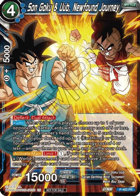 Son Goku & Uub, Newfound Journey (Zenkai Series Tournament Pack Vol.3)