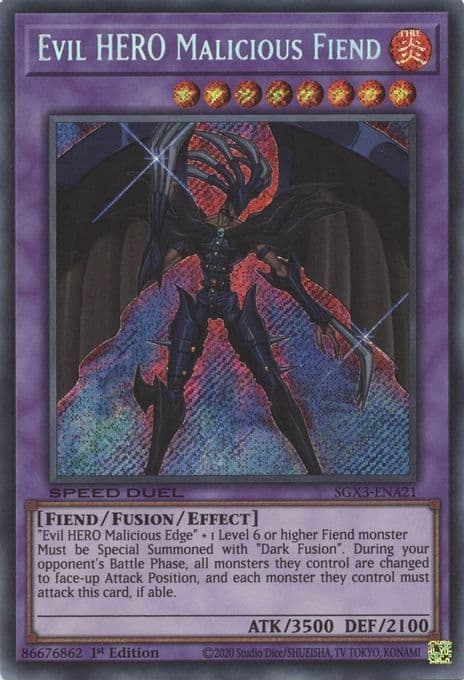 Evil HERO Malicious Fiend (Secret Rare)