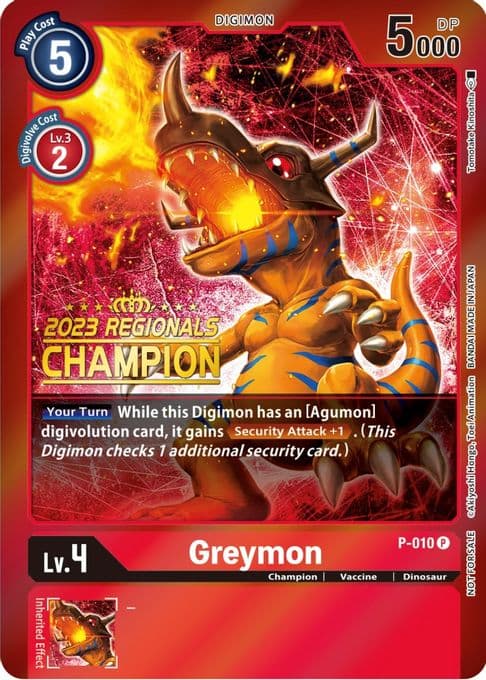 Greymon - P-010 (2023 Regionals Champion)