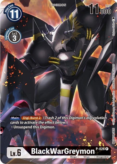 BlackWarGreymon - P-026 (Winner Pack Across Time)