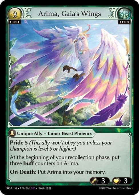 Arima, Gaia's Wings