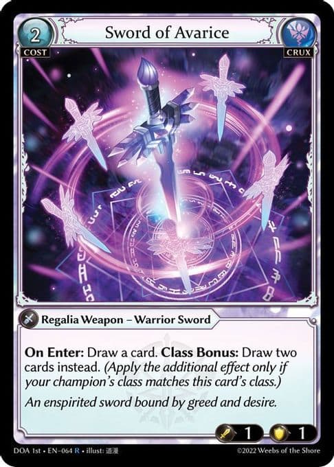 Sword of Avarice