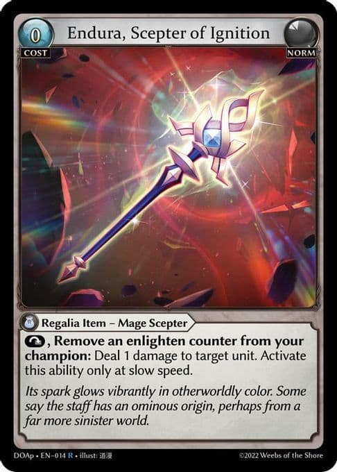 Endura, Scepter of Ignition