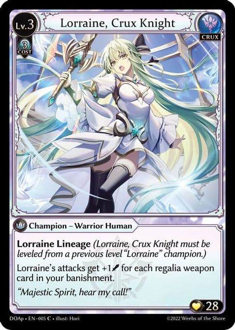 Lorraine, Crux Knight