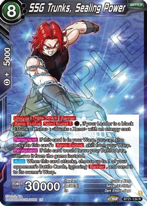 SSG Trunks, Sealing Power