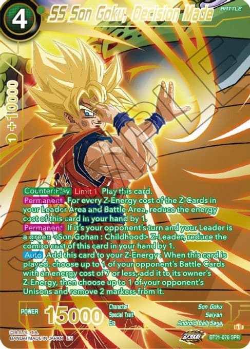 SS Son Goku, Decision Made (SPR)