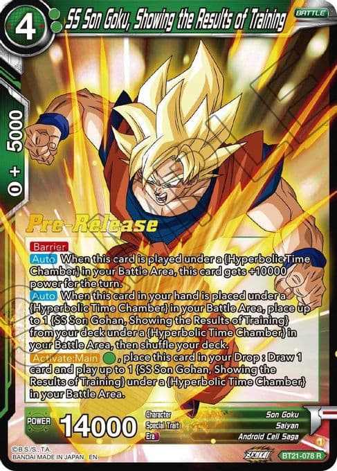SS Son Goku, Showing the Results of Training