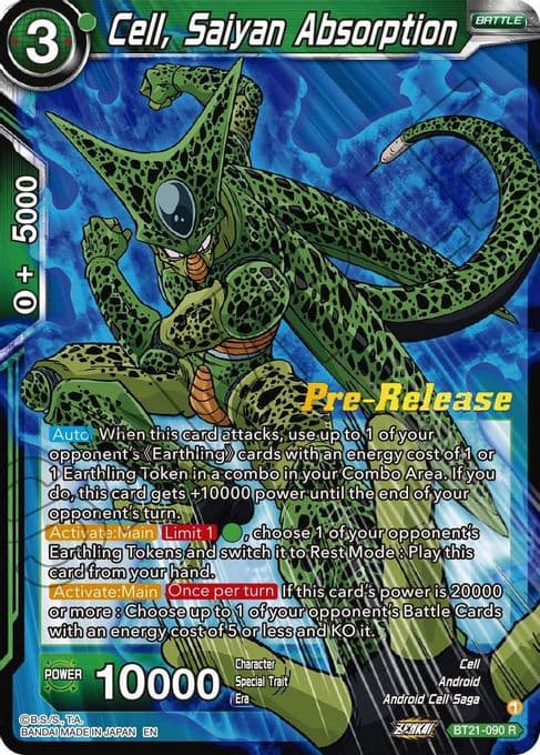 Cell, Saiyan Absorption