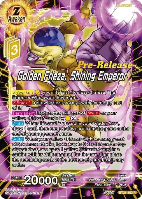 Golden Frieza, Shining Emperor