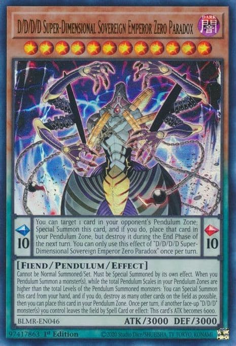 D/D/D/D Super-Dimensional Sovereign Emperor Zero Paradox