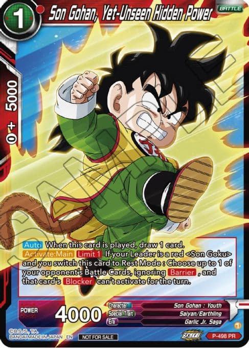 Son Gohan, Yet-Unseen Hidden Power (Zenkai Series Tournament Pack Vol.4)