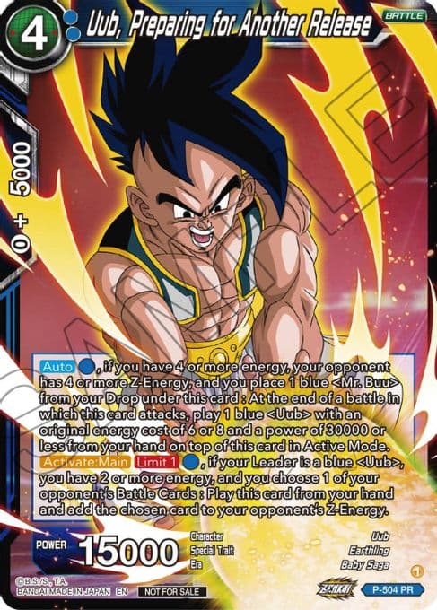 Uub, Preparing for Another Release (Zenkai Series Tournament Pack Vol.4)