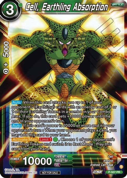 Cell, Earthling Absorption (Zenkai Series Tournament Pack Vol.4)