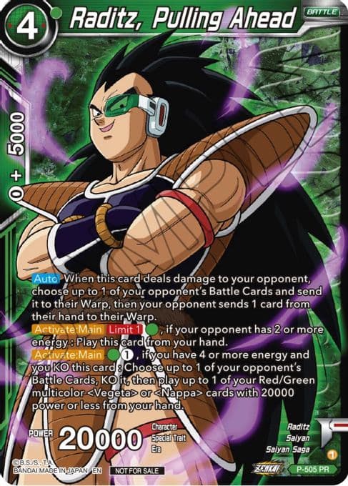 Raditz, Pulling Ahead (Zenkai Series Tournament Pack Vol.4 Winner)