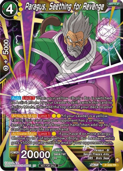Paragus, Seething for Revenge (Championship Selection Pack 2023 Vol.2) (Gold-Stamped Silver Foil)