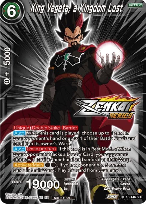 King Vegeta, a Kingdom Lost (Event Pack 12)