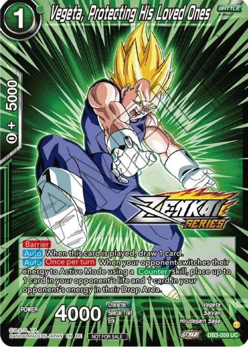 Vegeta, Protecting His Loved Ones (Event Pack 12)