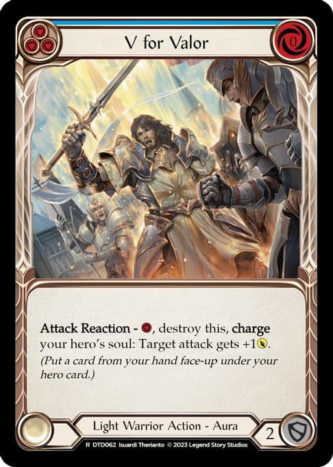 V for Valor (Blue)