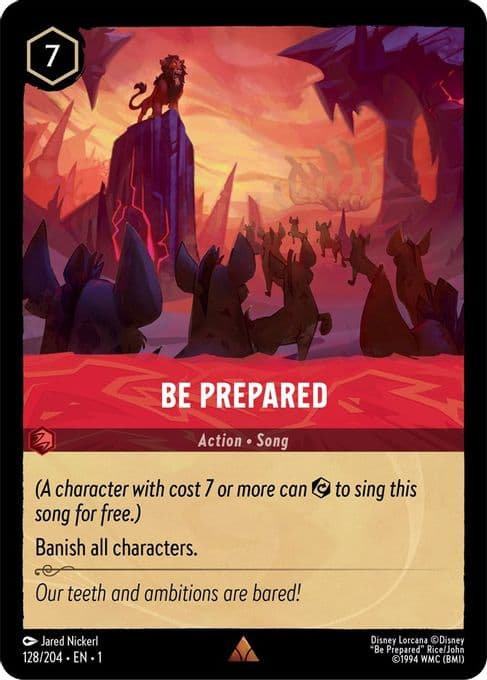 Be Prepared