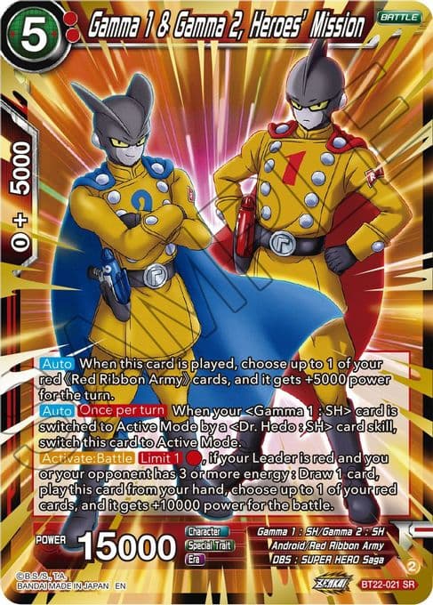 Gamma 1 & Gamma 2, Heroes' Mission