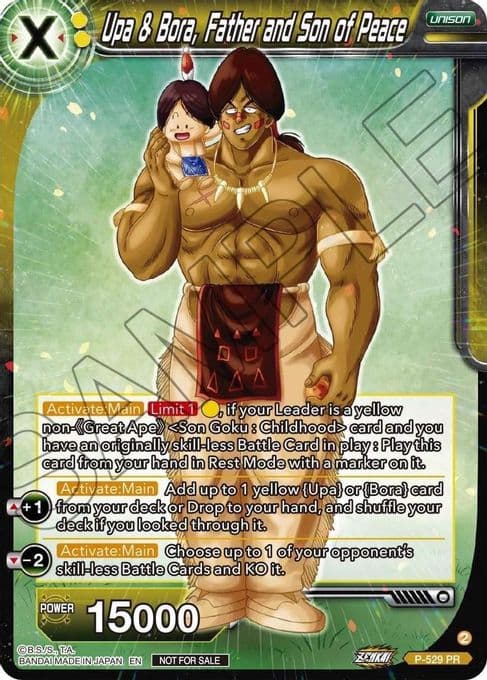 Upa & Bora, Father and Son of Peace (Zenkai Series Tournament Pack Vol.5)