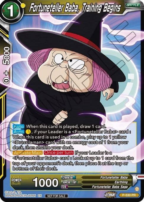 Fortuneteller Baba, Training Begins (Zenkai Series Tournament Pack Vol.5)