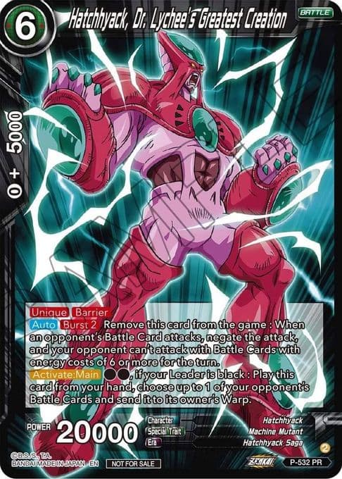 Hatchhyack, Dr. Lychee's Greatest Creation (Zenkai Series Tournament Pack Vol.5)