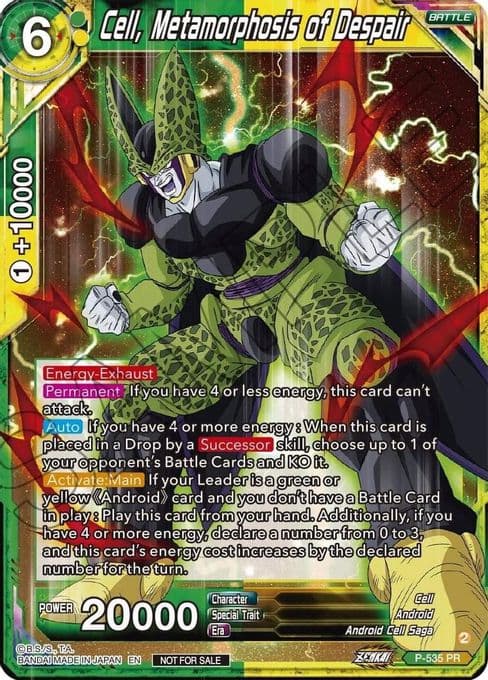 Cell, Metamorphosis of Despair (Zenkai Series Tournament Pack Vol.5)