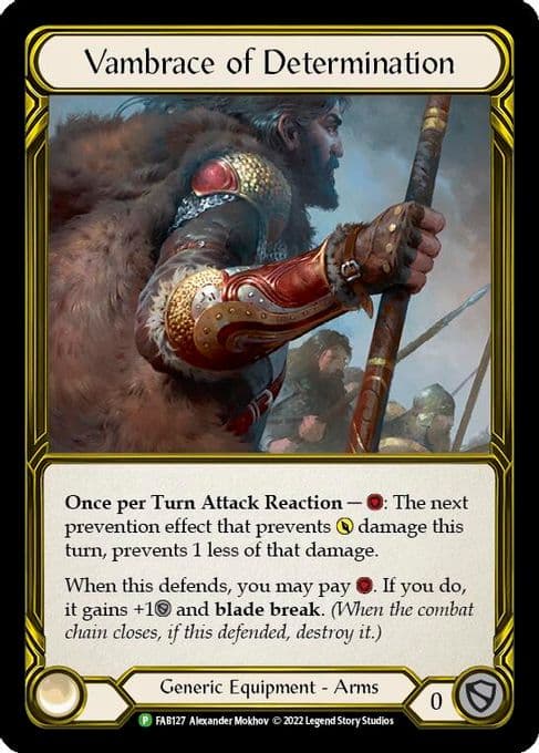 Vambrace of Determination (Golden) - FAB127
