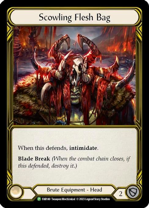 Scowling Flesh Bag (Golden) - FAB140