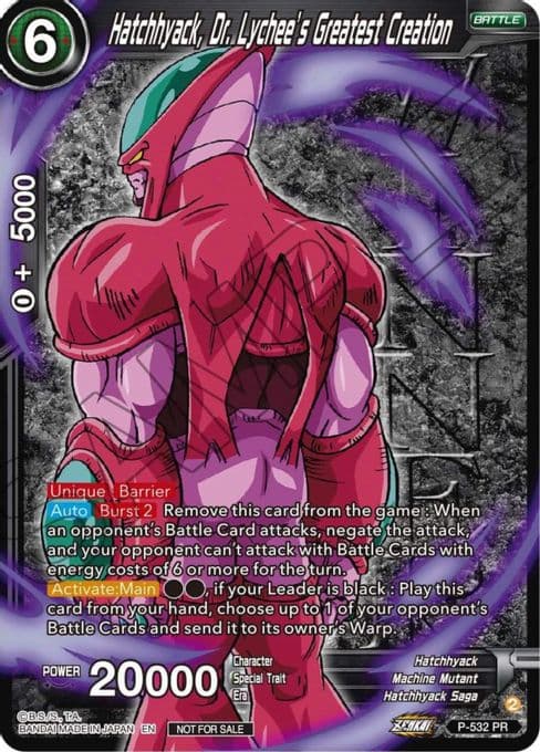 Hatchhyack, Dr. Lychee's Greatest Creation (Winner-Stamped) (Zenkai Series Tournament Pack Vol.5)