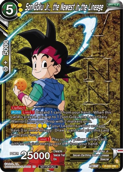 Son Goku Jr., the Newest in the Lineage (Winner-Stamped) (Zenkai Series Tournament Pack Vol.5)