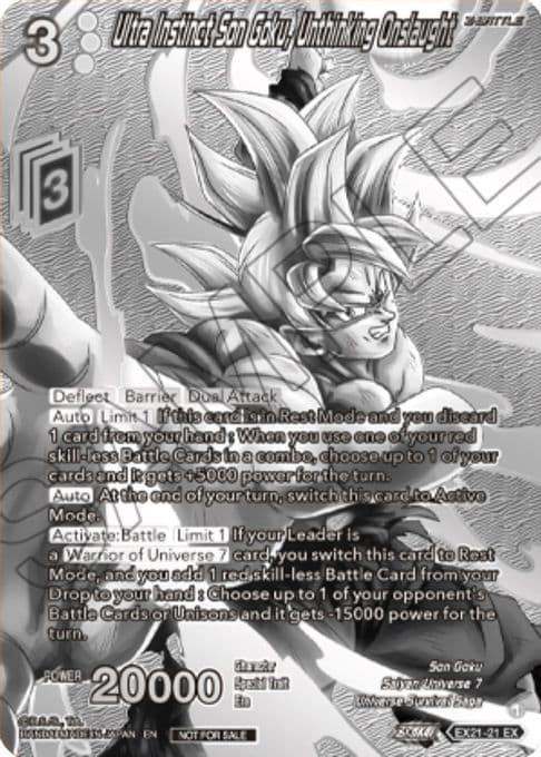 Ultra Instinct Son Goku, Unthinking Onslaught (2023 Offline Regionals Silver Print)
