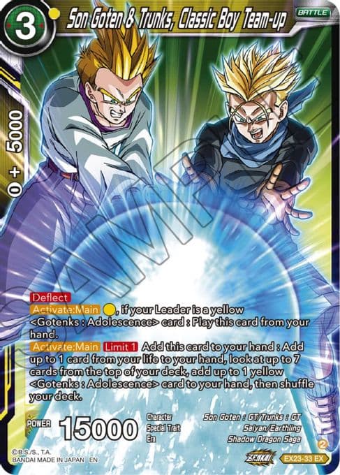 Son Goten & Trunks, Classic Boy Team-up