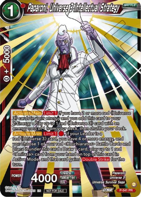 Paparoni, Universe 3 Intellectual Strategy (Championship Selection Pack 2023 Vol.3) (Gold-Stamped Shatterfoil)