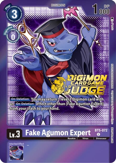 Fake Agumon Expert - BT5-072 (Judge Pack 4)