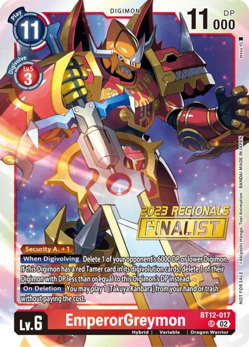 EmperorGreymon (2023 Regionals Finalist)