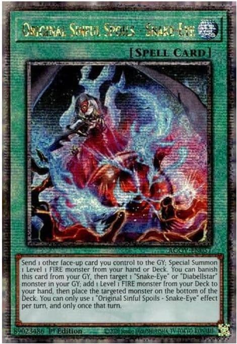 Original Sinful Spoils - Snake-Eye (Quarter Century Secret Rare)