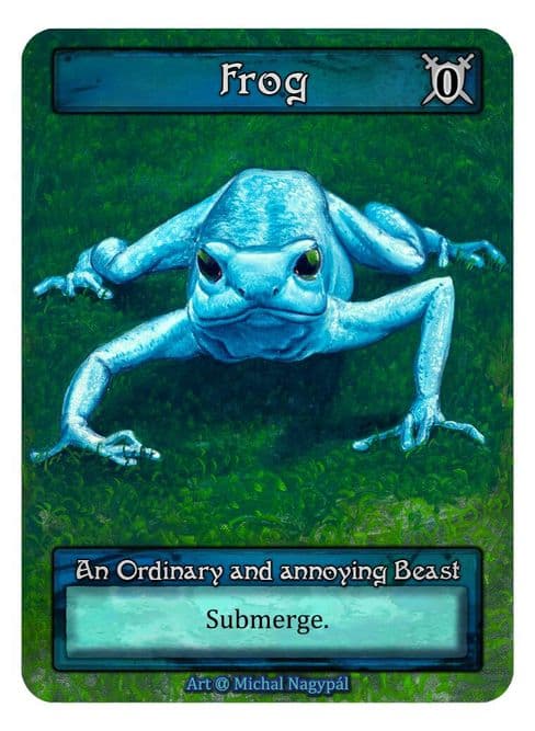 Frog (Blue) (Box Topper)