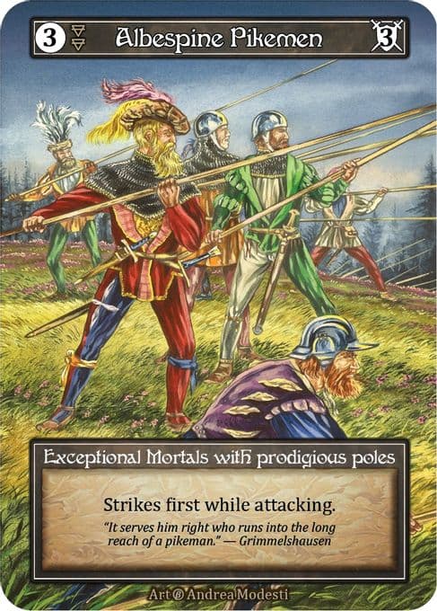 Albespine Pikemen (Foil)