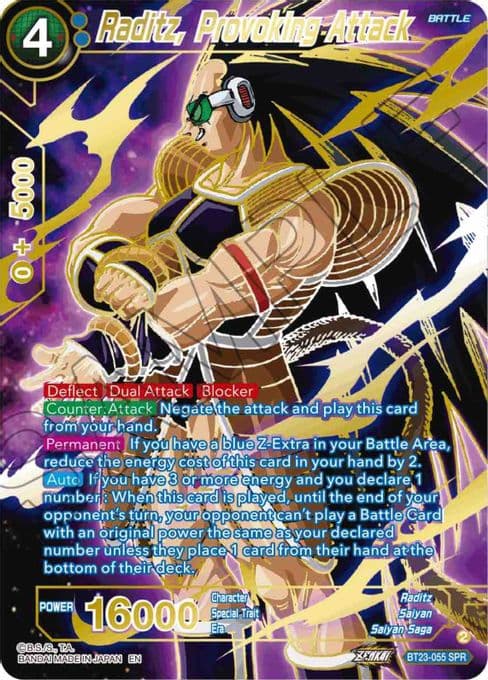 Raditz, Provoking Attack (SPR)