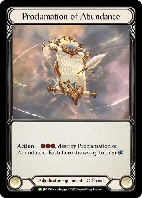 Proclamation of Abundance - JDG009
